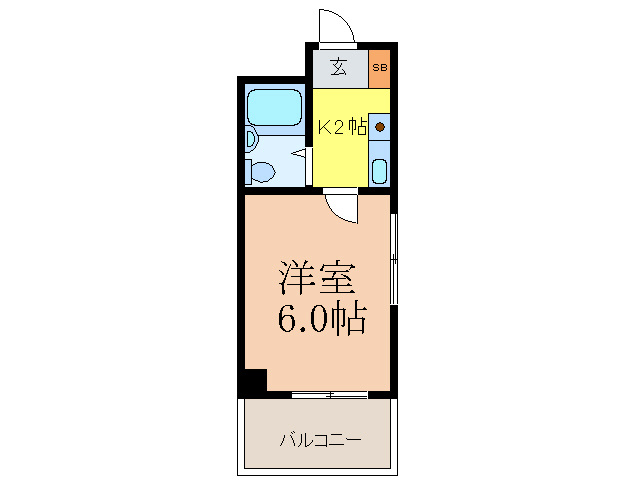 岡本ハイツの間取り写真
