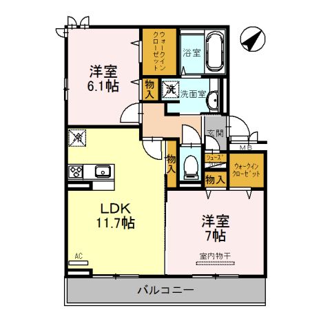 ブライトネスの間取り写真