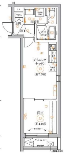 VERXEED STAIR HIGASHI JUJO EKIMAEの間取り写真
