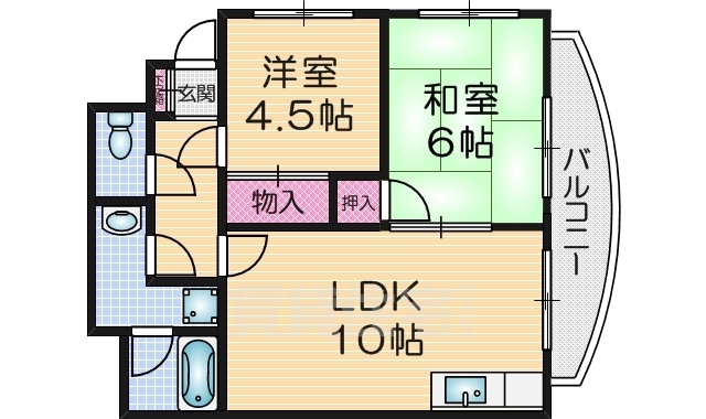 メイプル河正の間取り写真