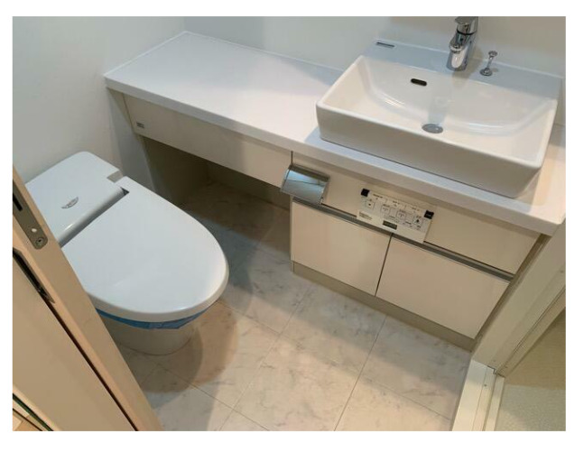 トイレ　ゆったりとした空間のトイレです