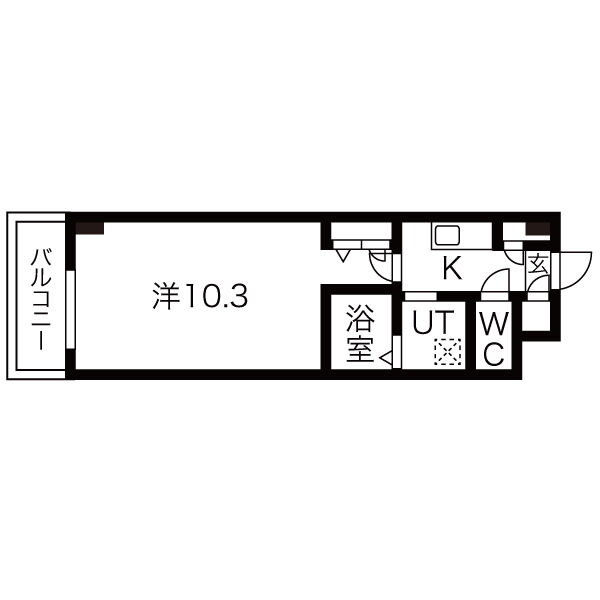 ＪＲ中央本線 新守山駅 徒歩5分 4階建 築19年の間取り写真