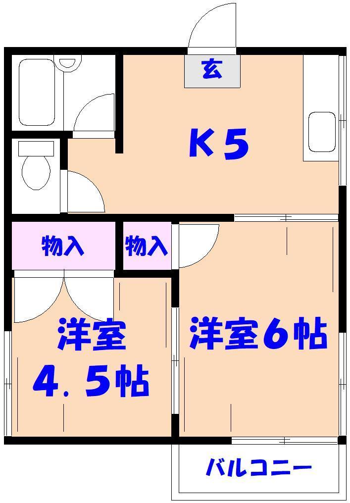 第二コーポ松井の間取り写真