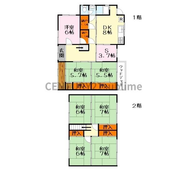 大路1丁目戸建の間取り写真