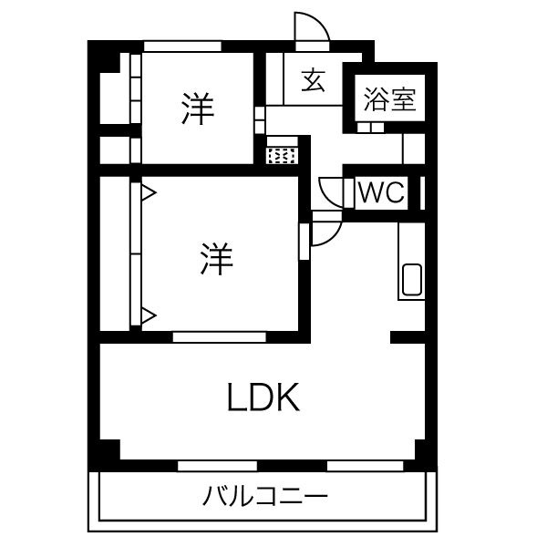 クリスタルハイツの間取り