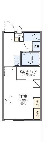 レオパレスカーサ・コルーテの間取り