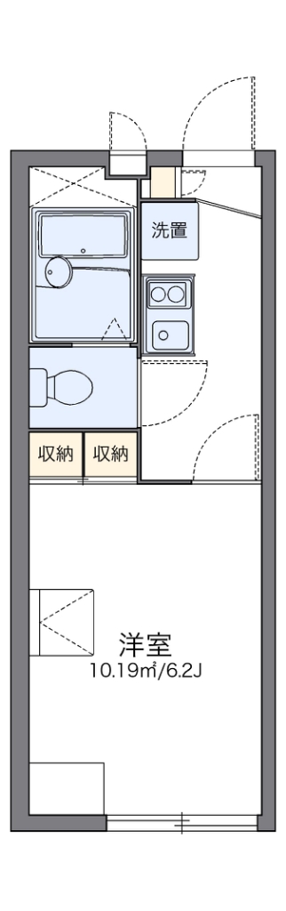 寝屋川市東神田町のアパートの間取り