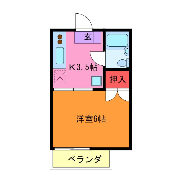 取手戸頭第一グリーンコーポの間取り