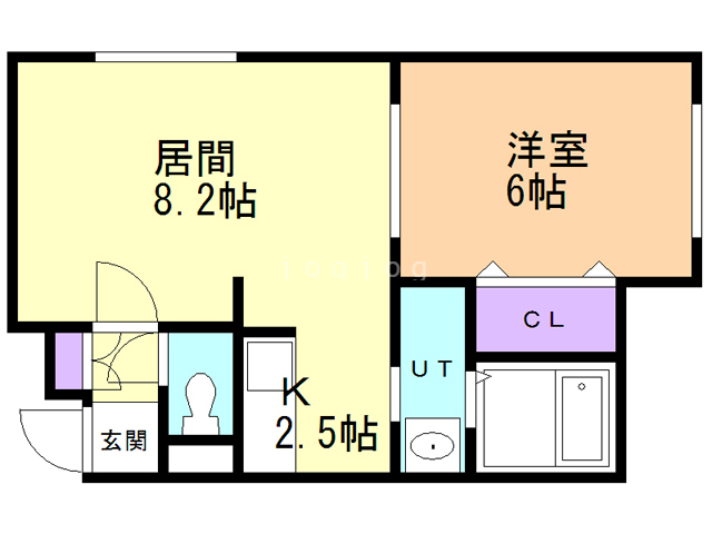 ベルブランオタルの間取り