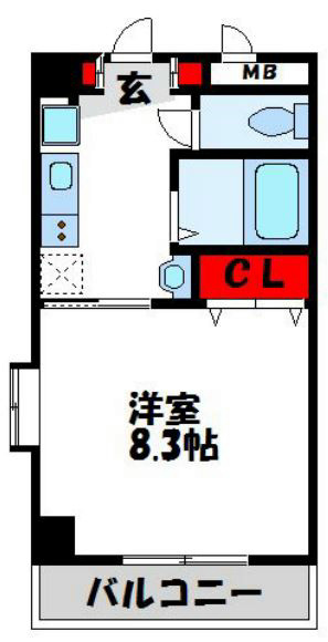 古賀市天神のマンションの間取り