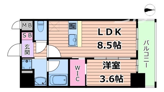 リヴェント福島の間取り