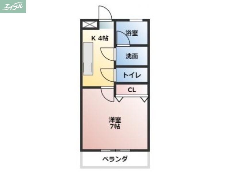 成広伊田コーポの間取り