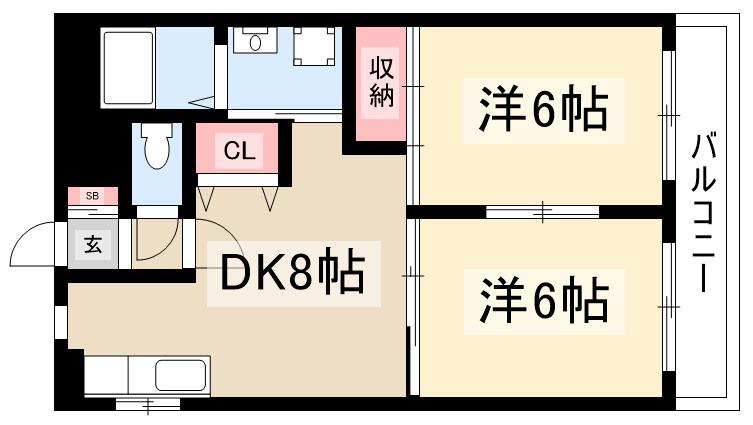 富弘ビルの間取り