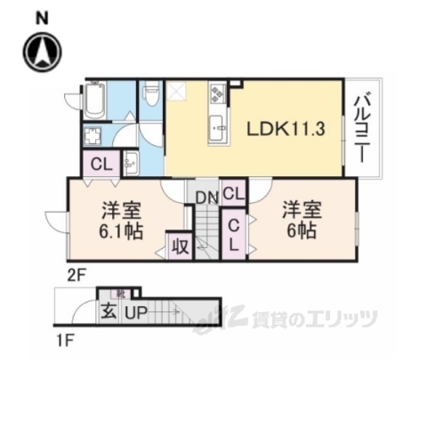 ヴァンセットアムール１の間取り