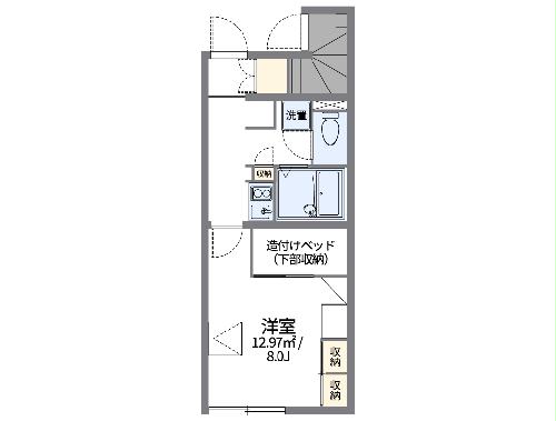 レオパレスＦＵＪＩＴＡＹＡの間取り