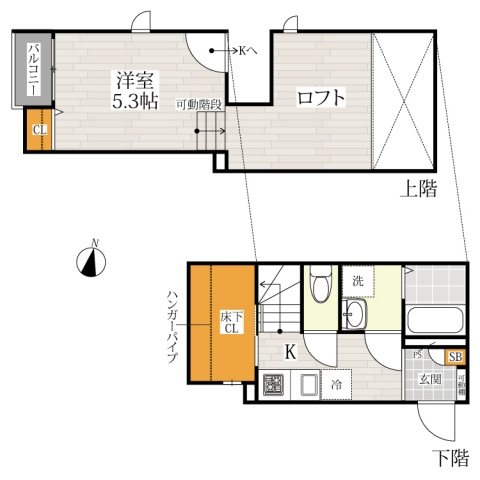 【CB鳥栖ヴィヴァーチェの間取り】