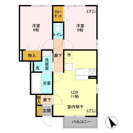 オペラハウス野中の間取り