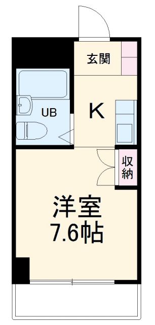 千葉市稲毛区園生町のマンションの間取り