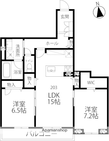 アンフィール泉が丘の間取り