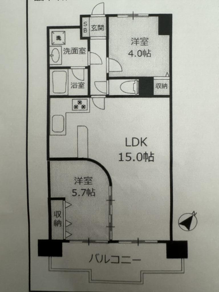 宝黄金ハイツの間取り