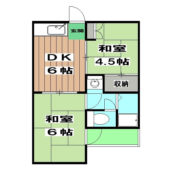 コーポ河原町の間取り