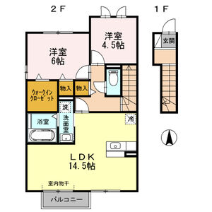 花水木の家Iの間取り