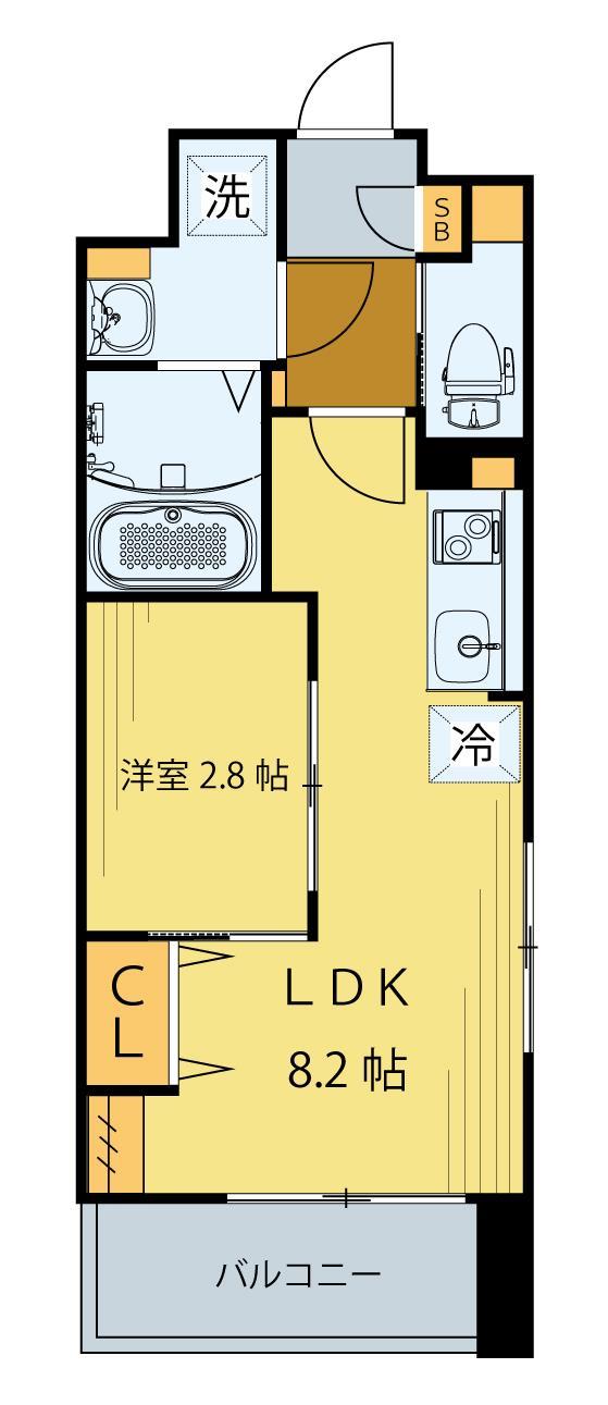 シェルグランデ原町本通の間取り