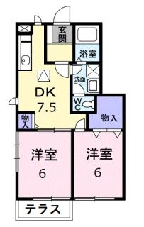 浅口郡里庄町大字新庄のマンションの間取り