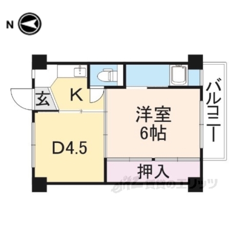 【長浜市加田町のマンションの間取り】