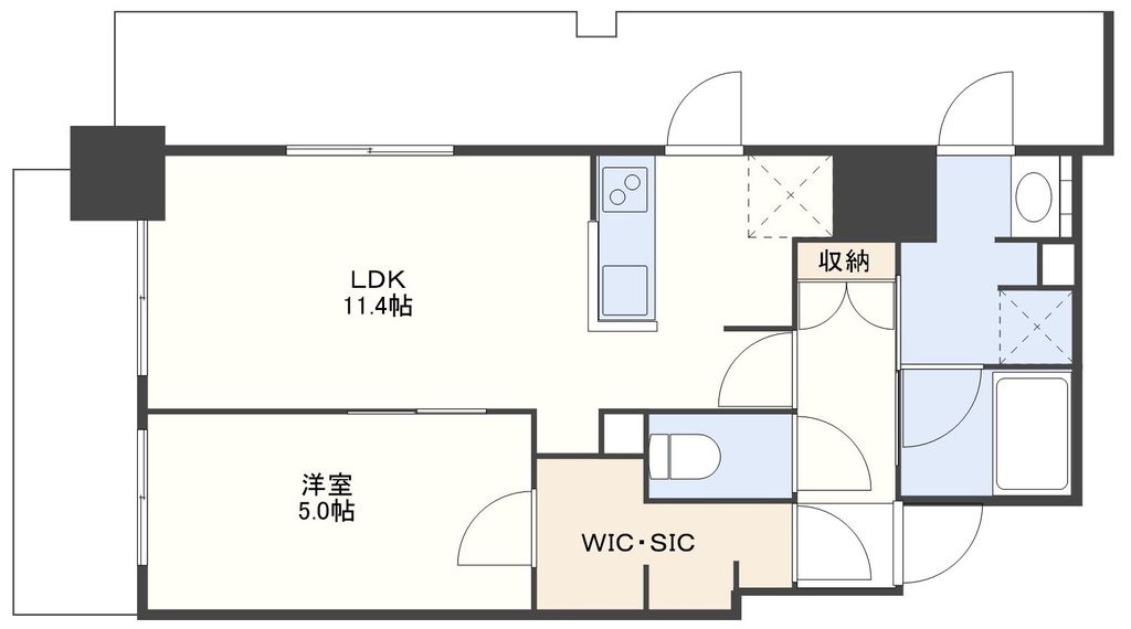 RJRプレシア浦上クロスの間取り