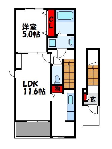 リバーサイドHiro Iの間取り