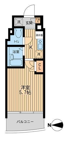 【江東区大島のマンションの間取り】