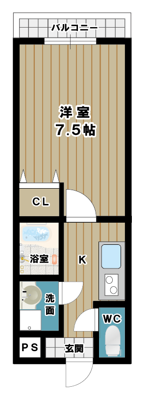 フジパレス浜寺ノースII番館の間取り