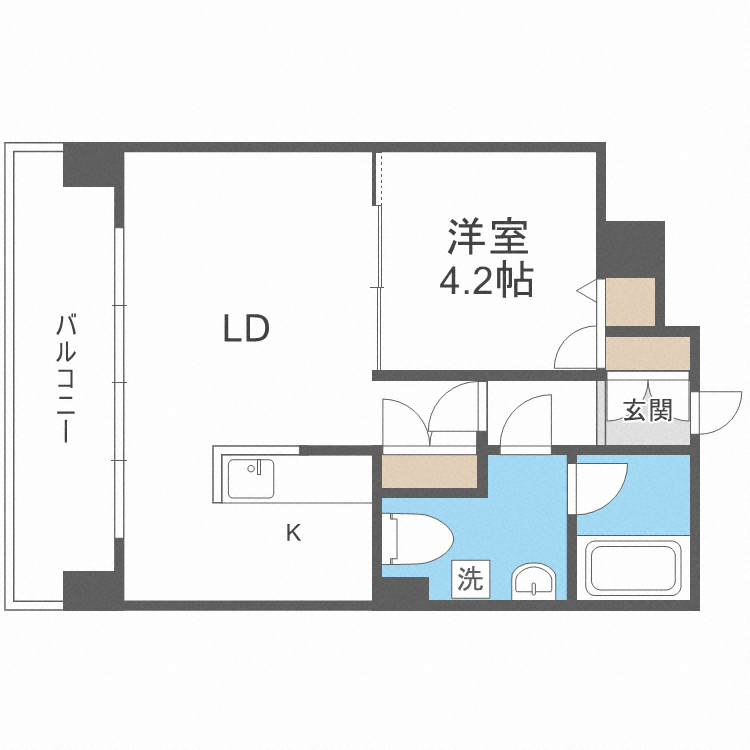 LEONE中島公園の間取り