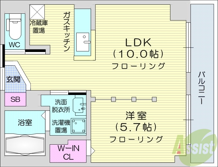 ラ・メージュの間取り