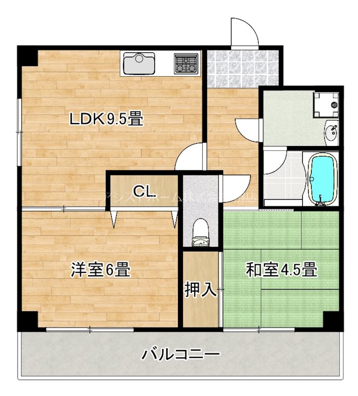 パストラルクールの間取り