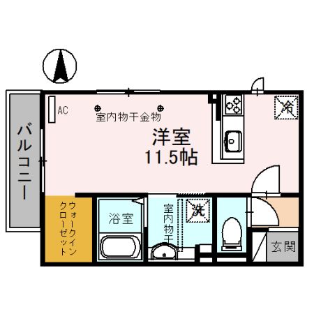 メリオル寺中の間取り