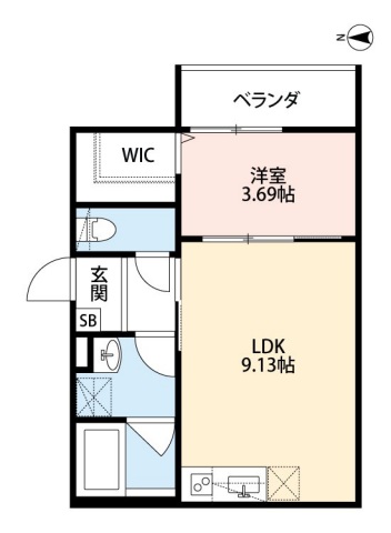 リュクスシティー永和の間取り