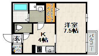 ピア東久代の間取り