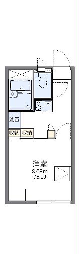 レオパレスミーテの間取り