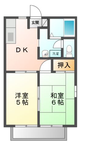 ディアス大山Ｂ棟の間取り