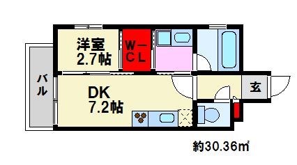 福岡市南区大橋のマンションの間取り