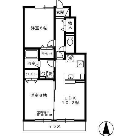 クレールコートまるこうの間取り