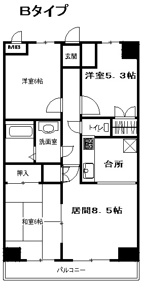 カサグランデ湘南の間取り