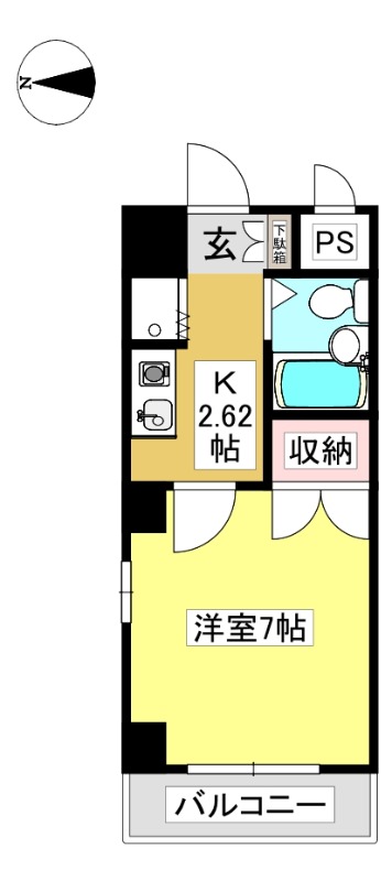 額田郡幸田町大字菱池のマンションの間取り