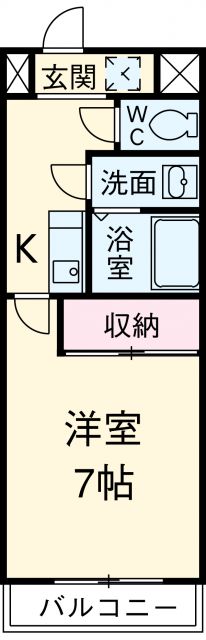 【岡崎市本宿台のマンションの間取り】