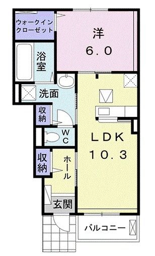 オアシス　IIの間取り