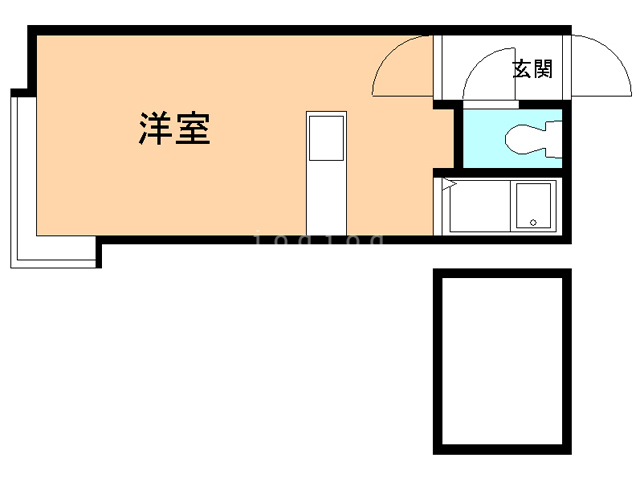 札幌市東区北二十六条東のアパートの間取り