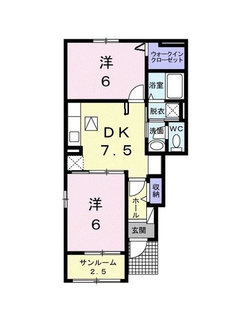 エスペランサ天草　Ｂの間取り