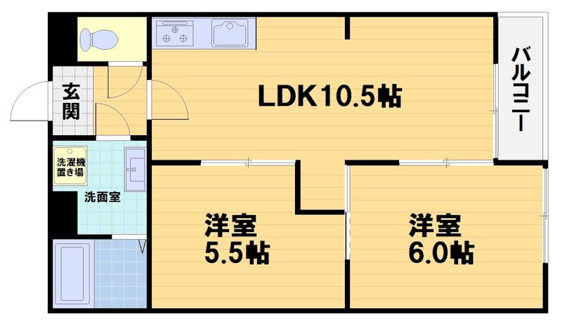 第31長栄コーポきぬもとの間取り